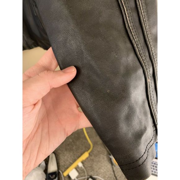 BKE Buckle Mens Faux Leather Jacket Size M - Picture 5 of 10